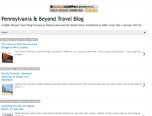Tablet Screenshot of pennsylvaniaandbeyondtravelblog.com